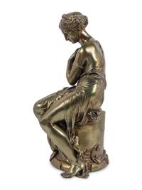 A French Gilt Bronze Figure of Pandore After Jean Jules Salmson (French, 1823-1902)