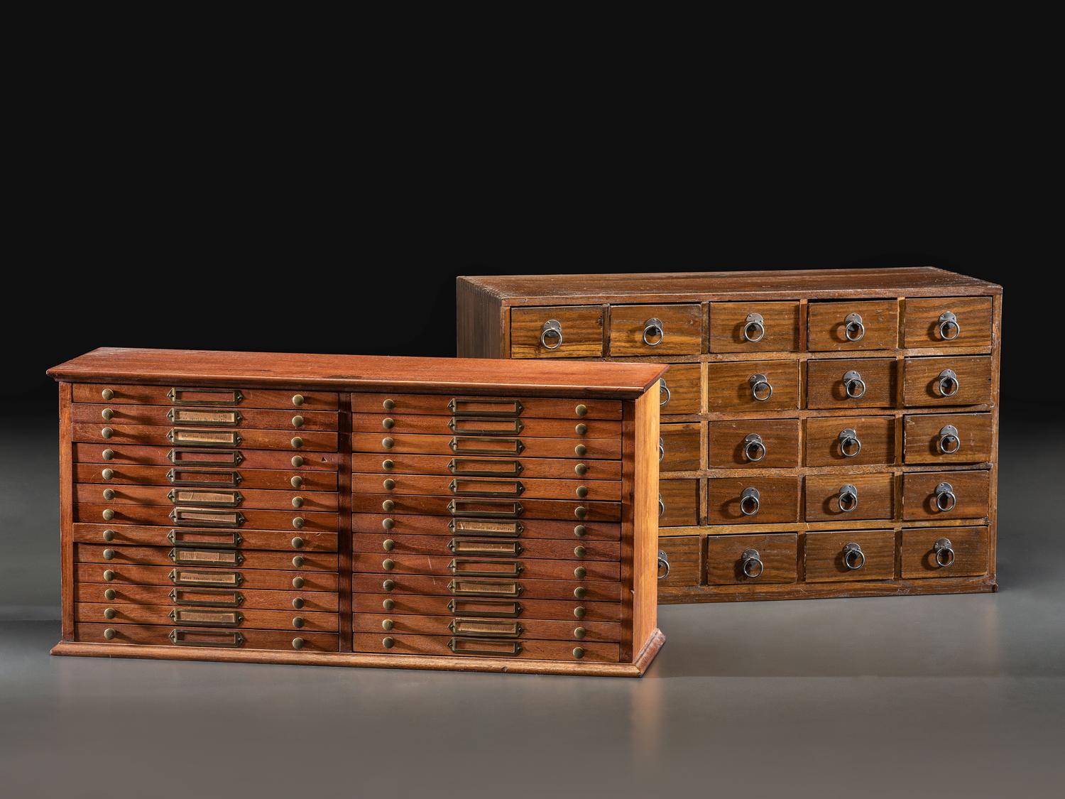 An Oak Watchmaker's Storage Chest