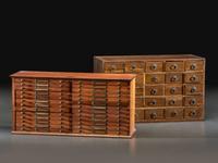 An Oak Watchmaker's Storage Chest