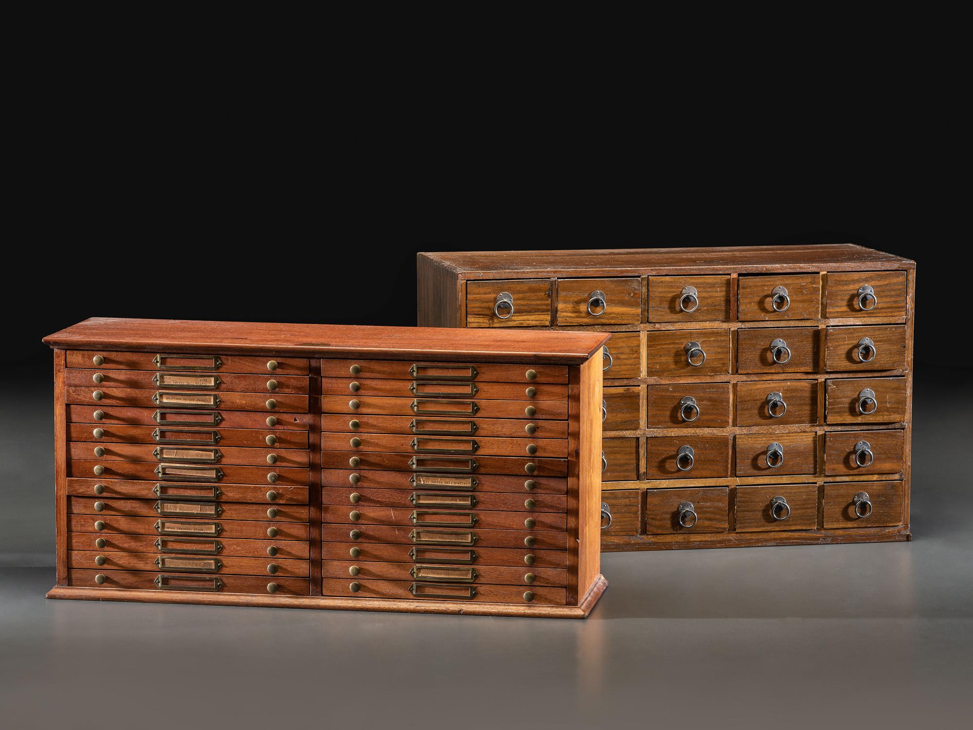 An Oak Watchmaker's Storage Chest