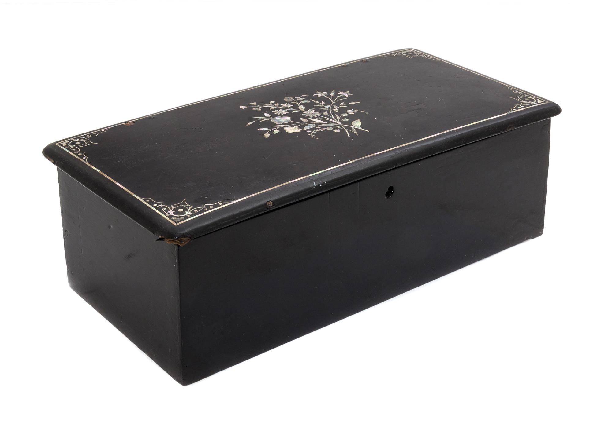 A Swiss Ebonized Cylinder Music Box — 19TH CENTURY