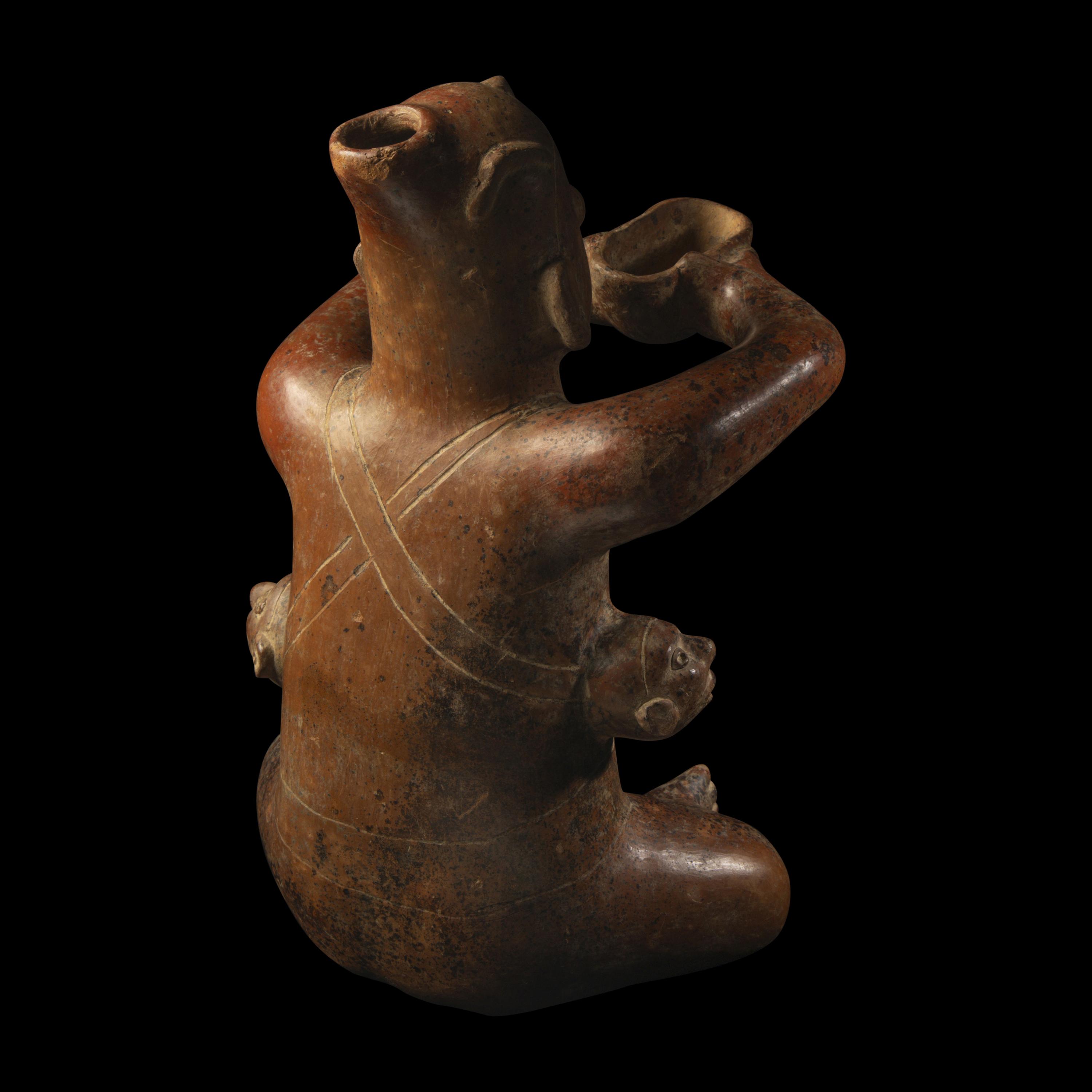 A Colima Terracotta Seated Figure
