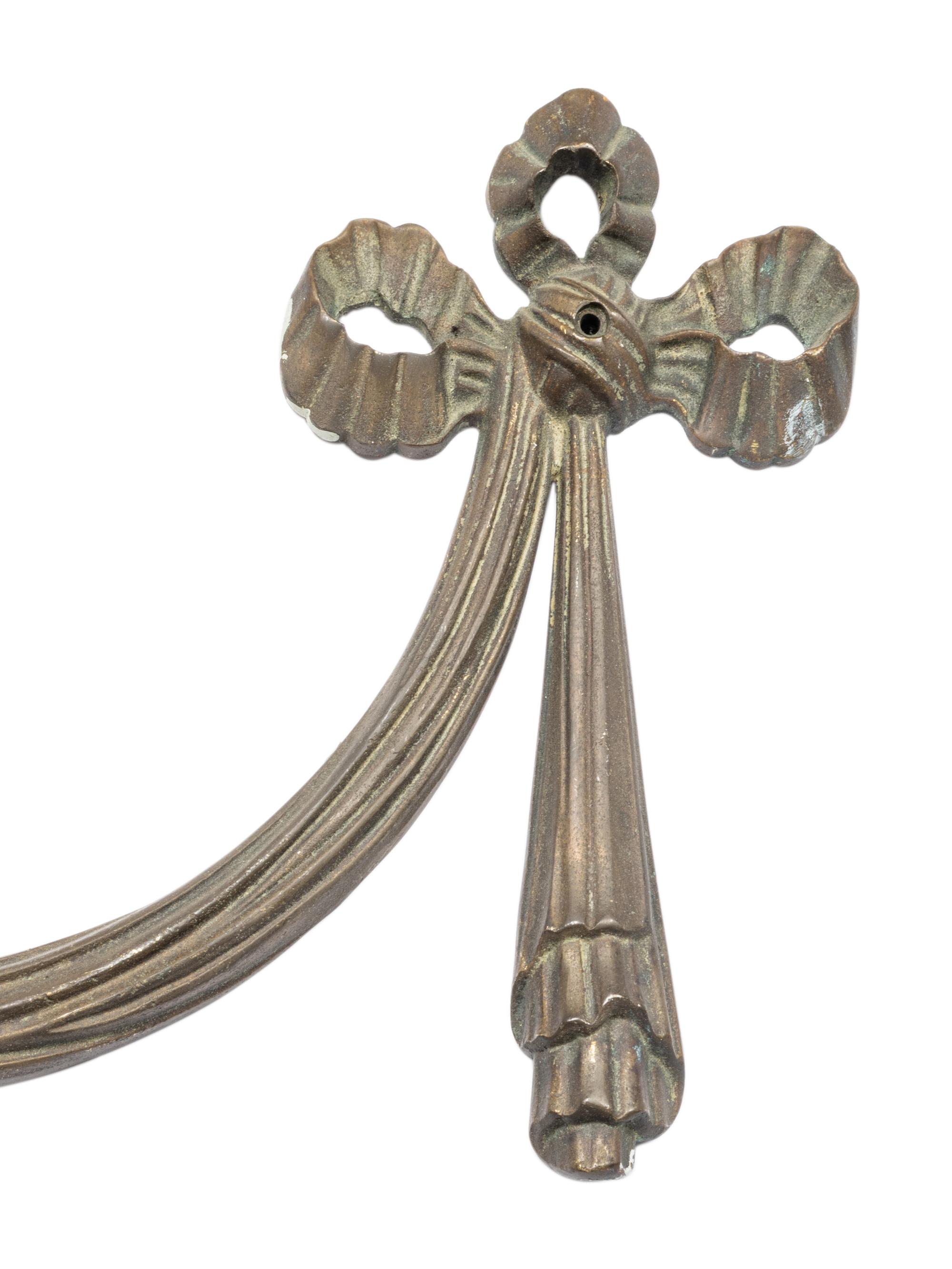 A Set of Six Cast Brass Two-Light Sconces from the Cook County Hospital Administration Building