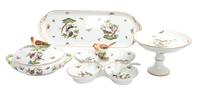 A Group of Four Herend Porcelain Serving Dishes Width of first 19 3/4 inches.
