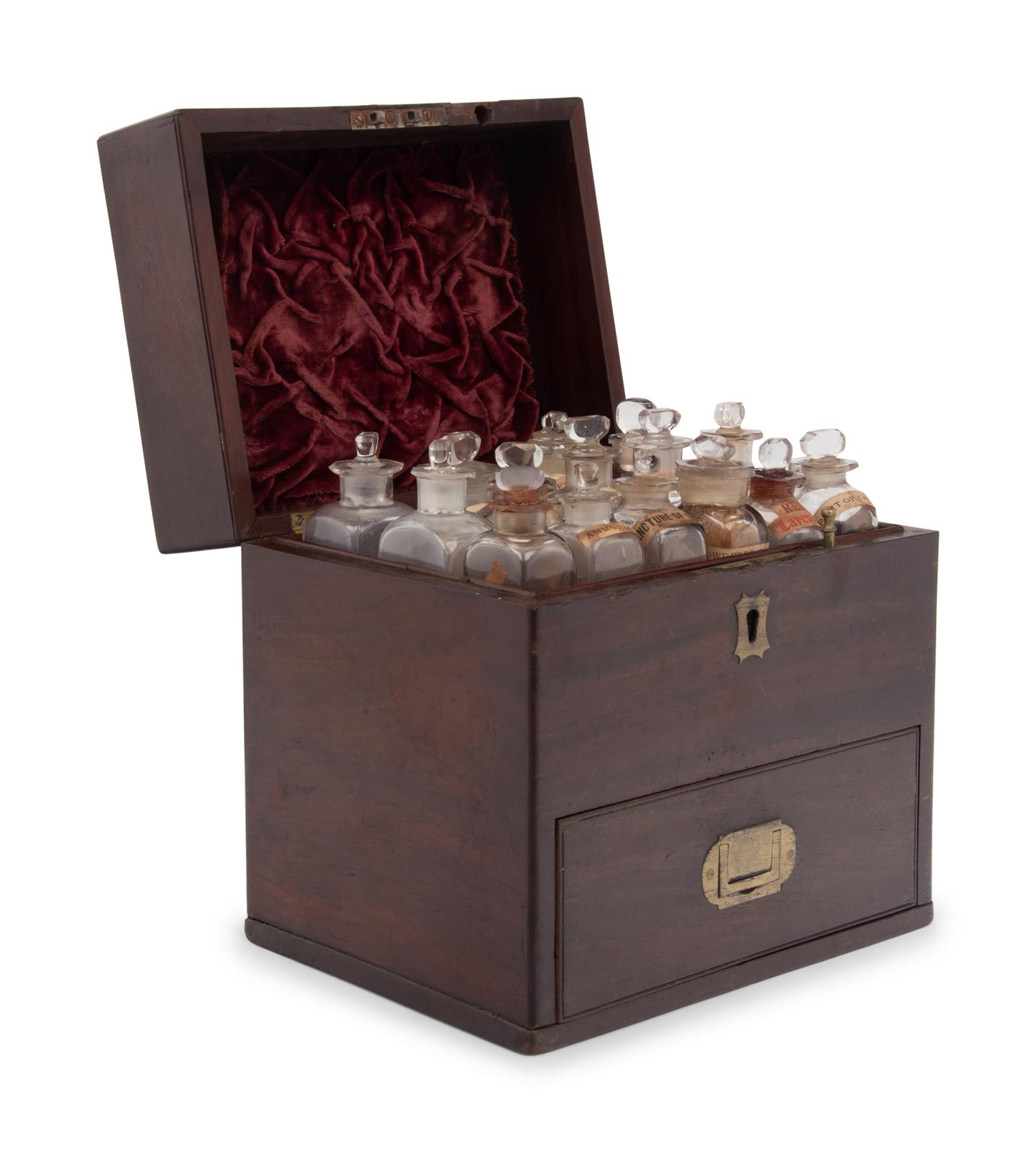 A Regency Mahogany Domestic Medicine Chest