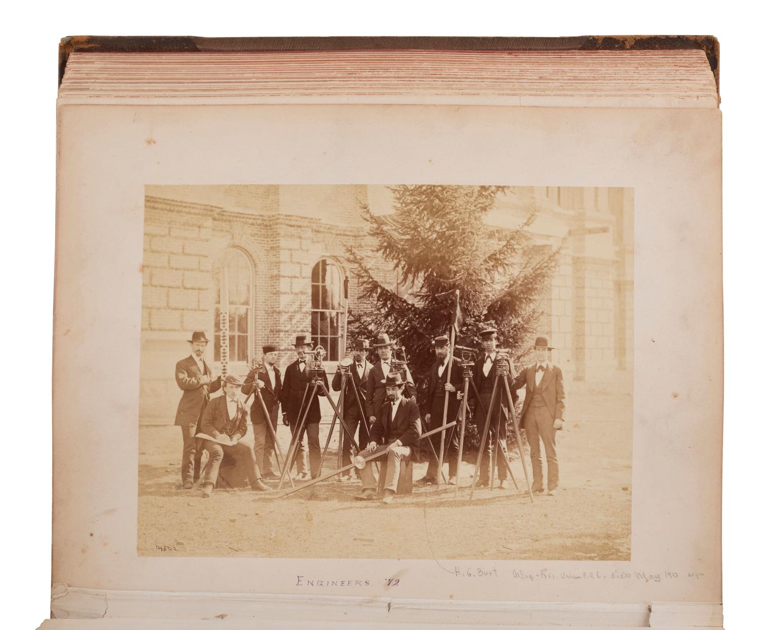 [EARLY PHOTOGRAPHY]. Two illustrated albums, incl. Yale and University of Michigan.