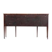 A Federal Marquetry Decorated Mahogany Serpentine-Front Sideboard