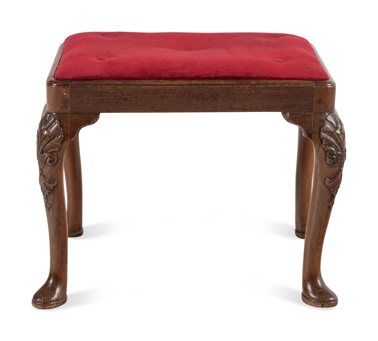 A George II Walnut Stool