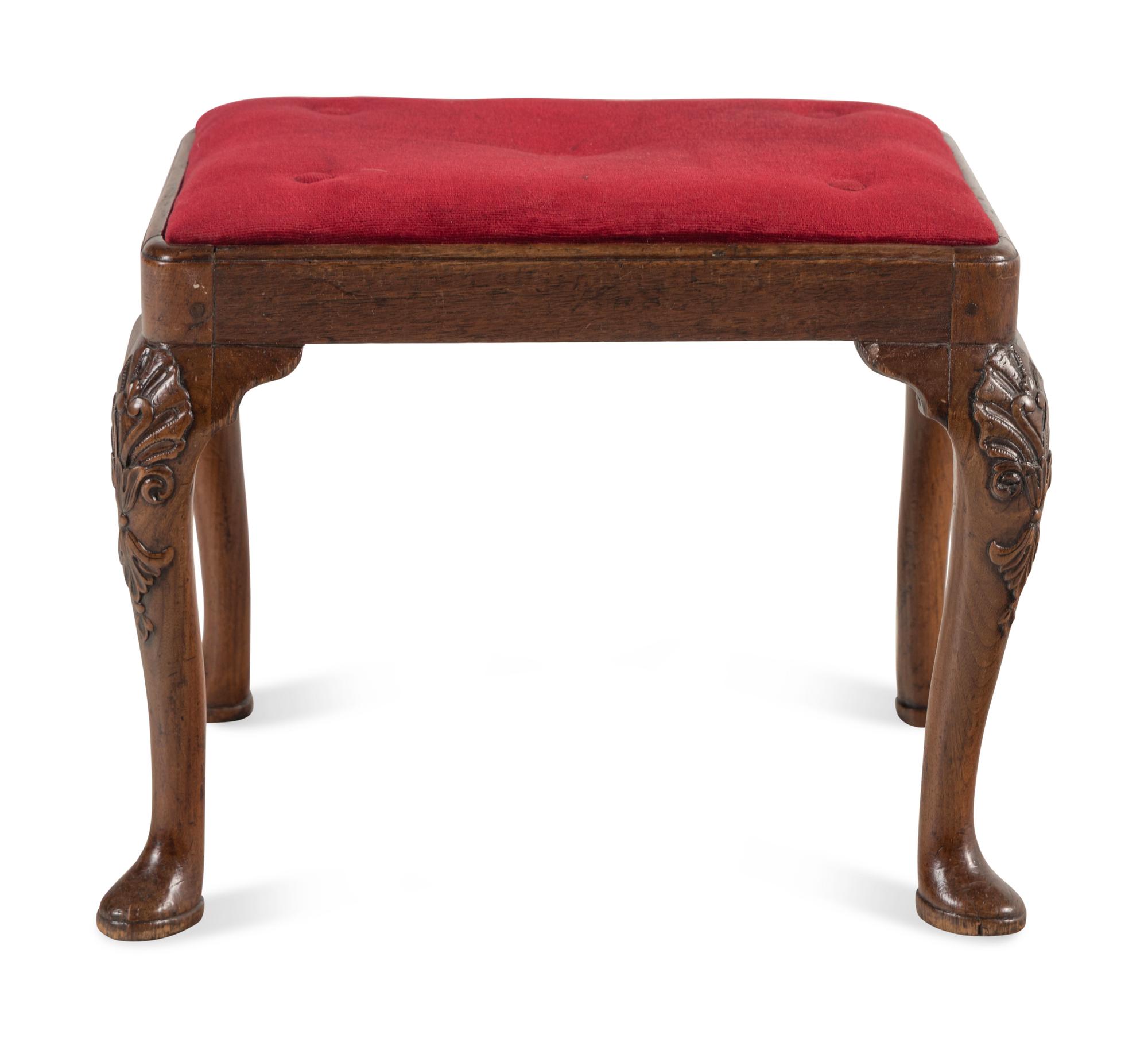 A George II Walnut Stool
