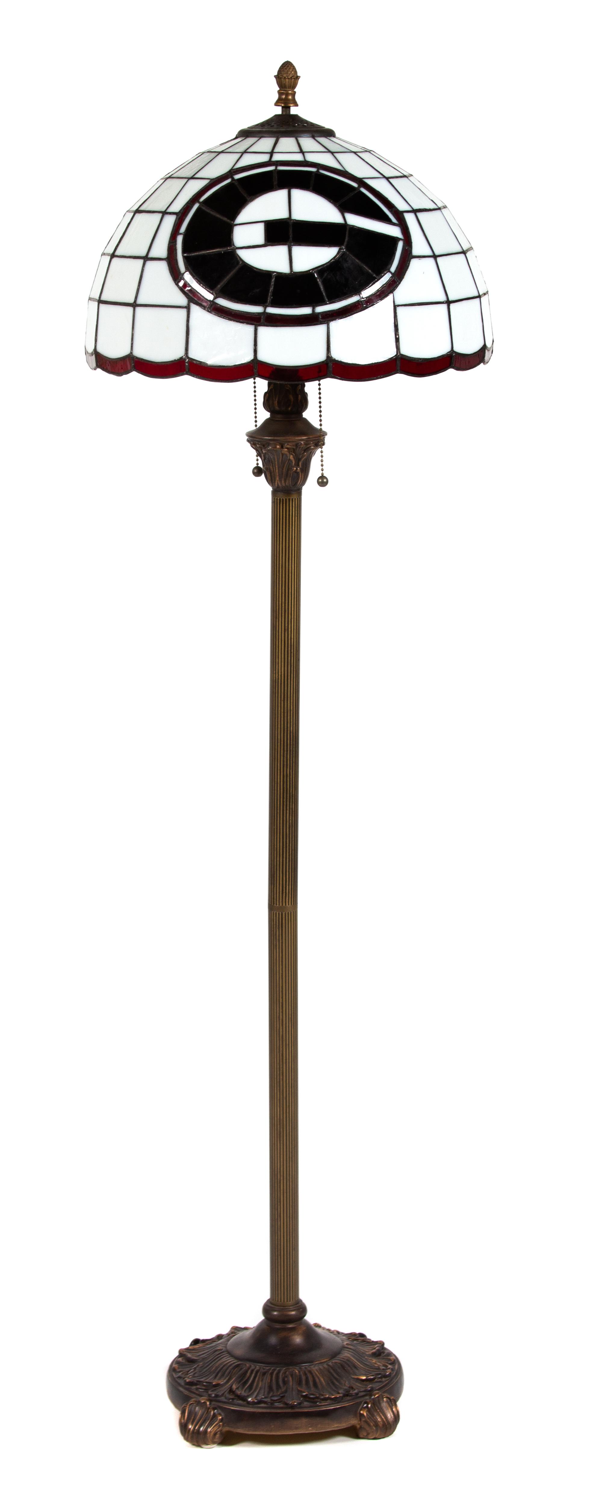 University of Georgia Floor Lamp Height 56 3/4 inches. — 20TH CENTURY