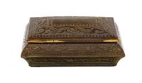 A Marshall Field & Co. Bronze Stamp Box Width 4 inches. — FIRST HALF 20TH CENTURY