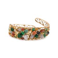 YELLOW GOLD AND HARDSTONE BRACELET