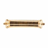 SEED PEARL AND YELLOW GOLD BROOCH