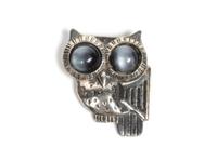 Mexican Silver and Agate Brooch, William Spratling (1900-1967) Height 2 1/4 inches — 1940-1942