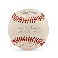 A Multi Signed Autograph Baseball Featuring Joe Medwick and Notables (Beckett Authentication Services Letter of Authenticity)