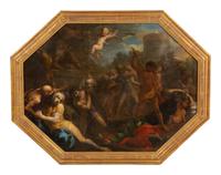Battle Scene with a Beheaded Saint