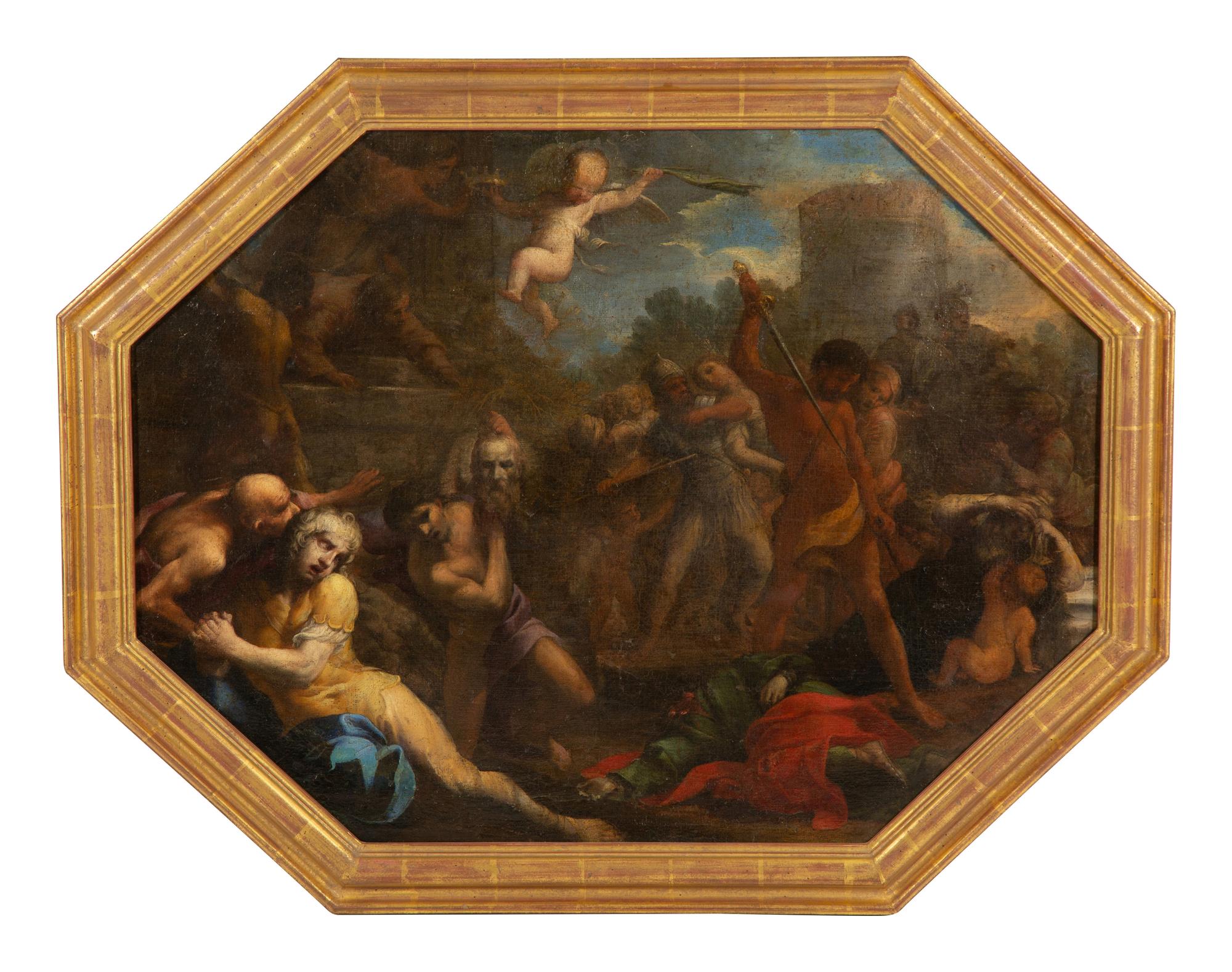 Battle Scene with a Beheaded Saint