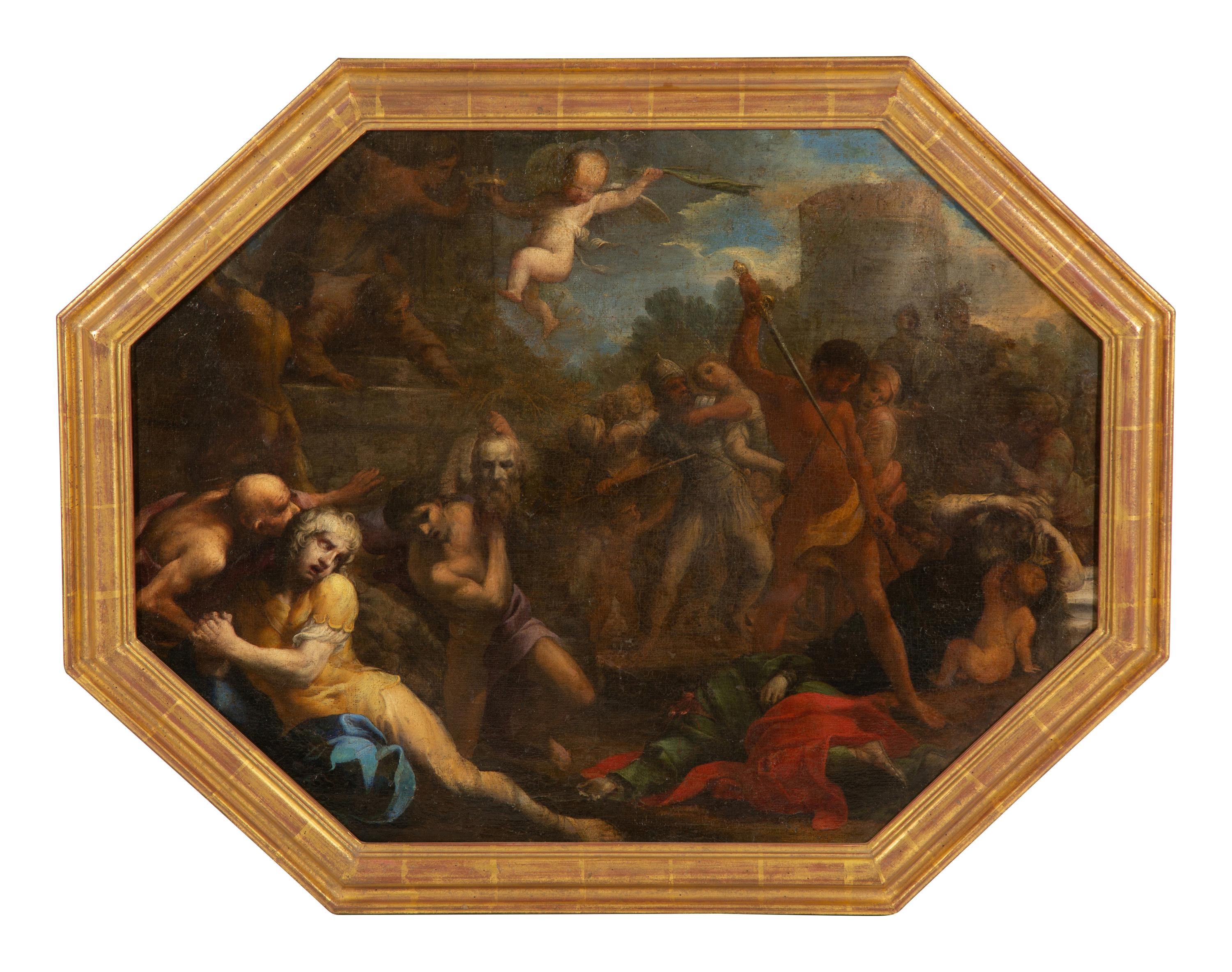 Battle Scene with a Beheaded Saint