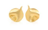 A Pair of 18 Karat Yellow Earrings, Ionesco, 8.30 dwts.