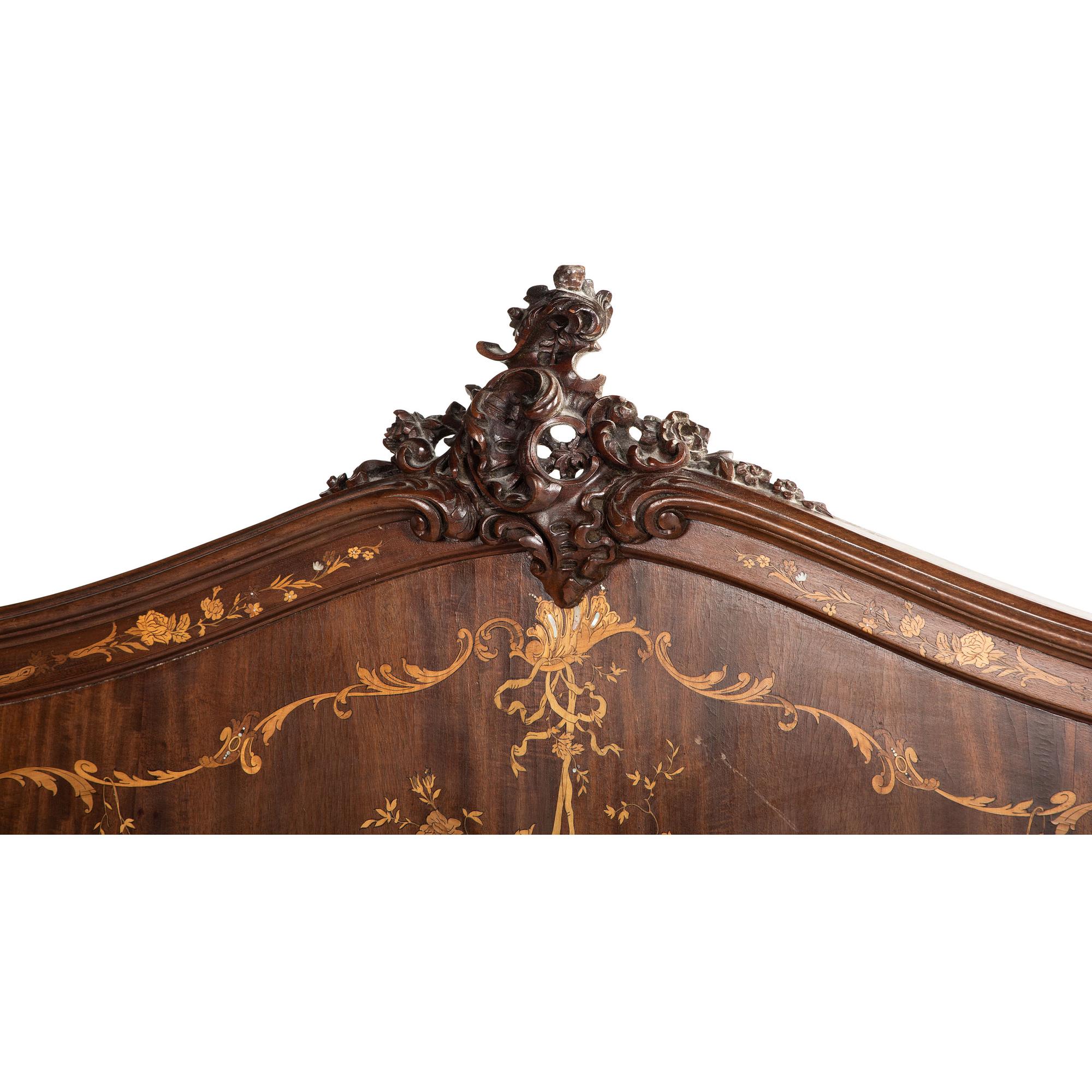 An Aesthetic Movement Mahogany, Inlay and Mother of Pearl Bedroom Set from Katherine Graham's Estate