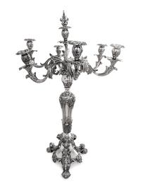 An Elkington and Co. Silver-Plate Seven-Light Candelabrum