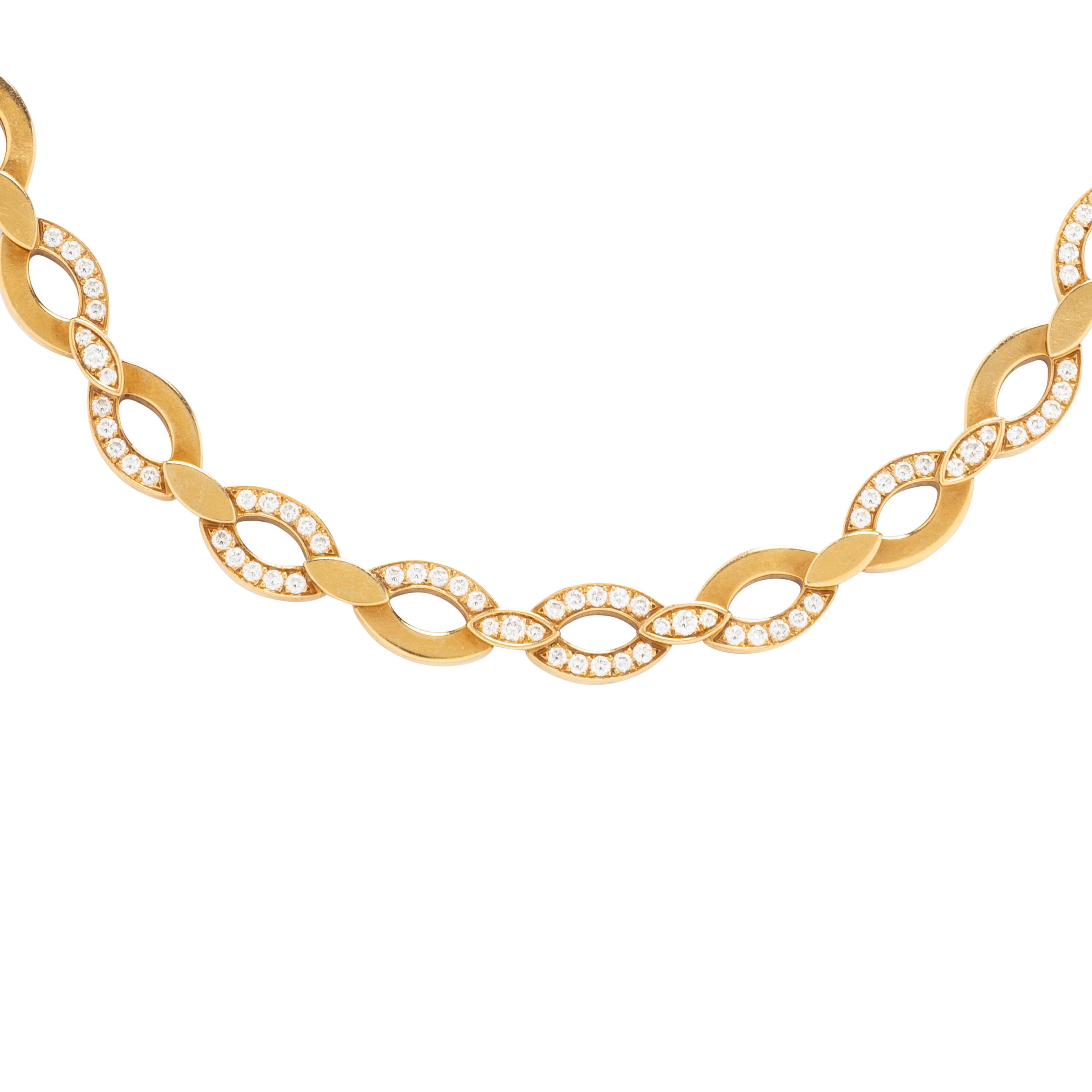 Cartier, Yellow Gold and Diamond Necklace