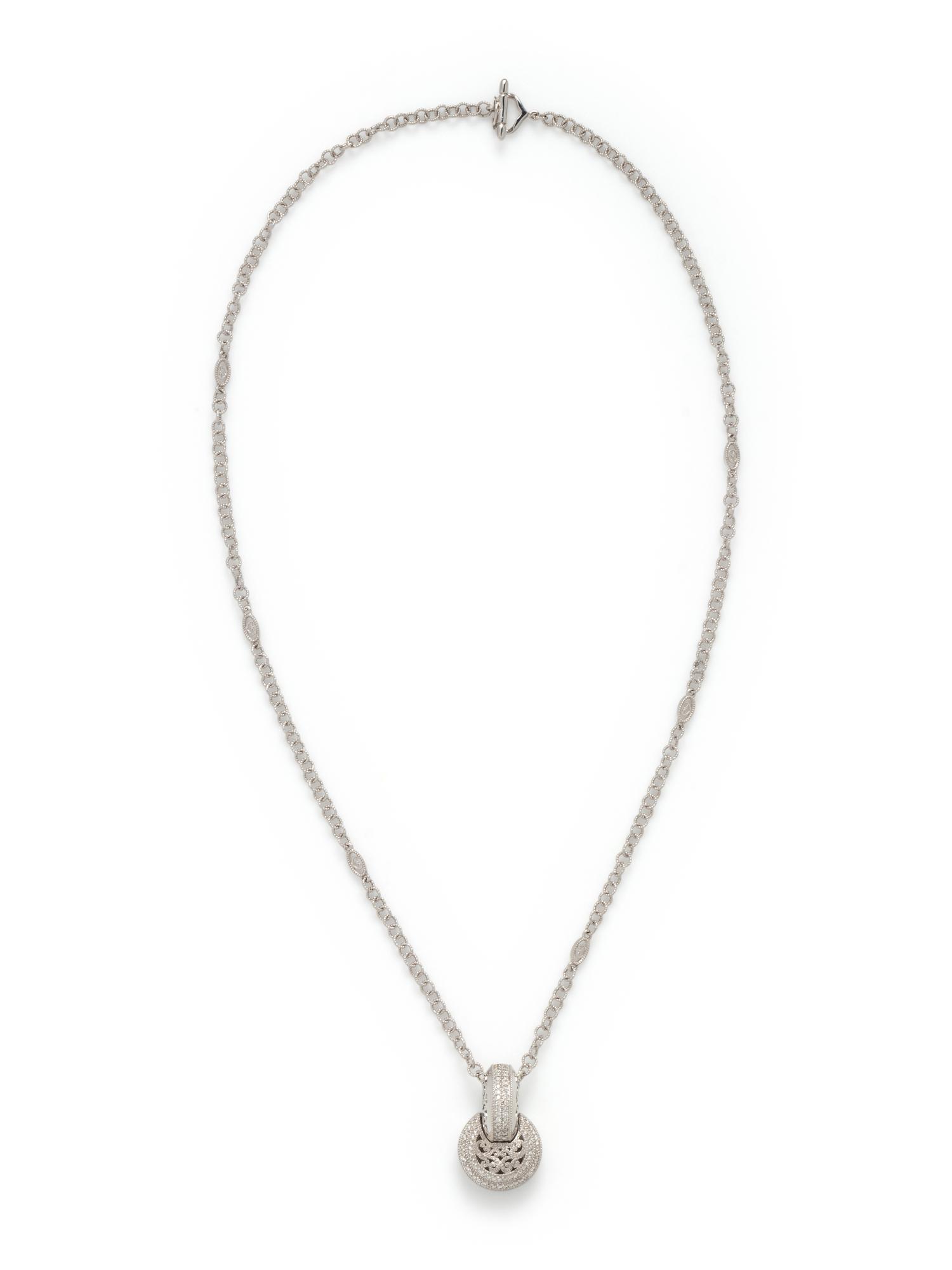CHARIOL, WHITE GOLD AND DIAMOND PENDANT/NECKLACE