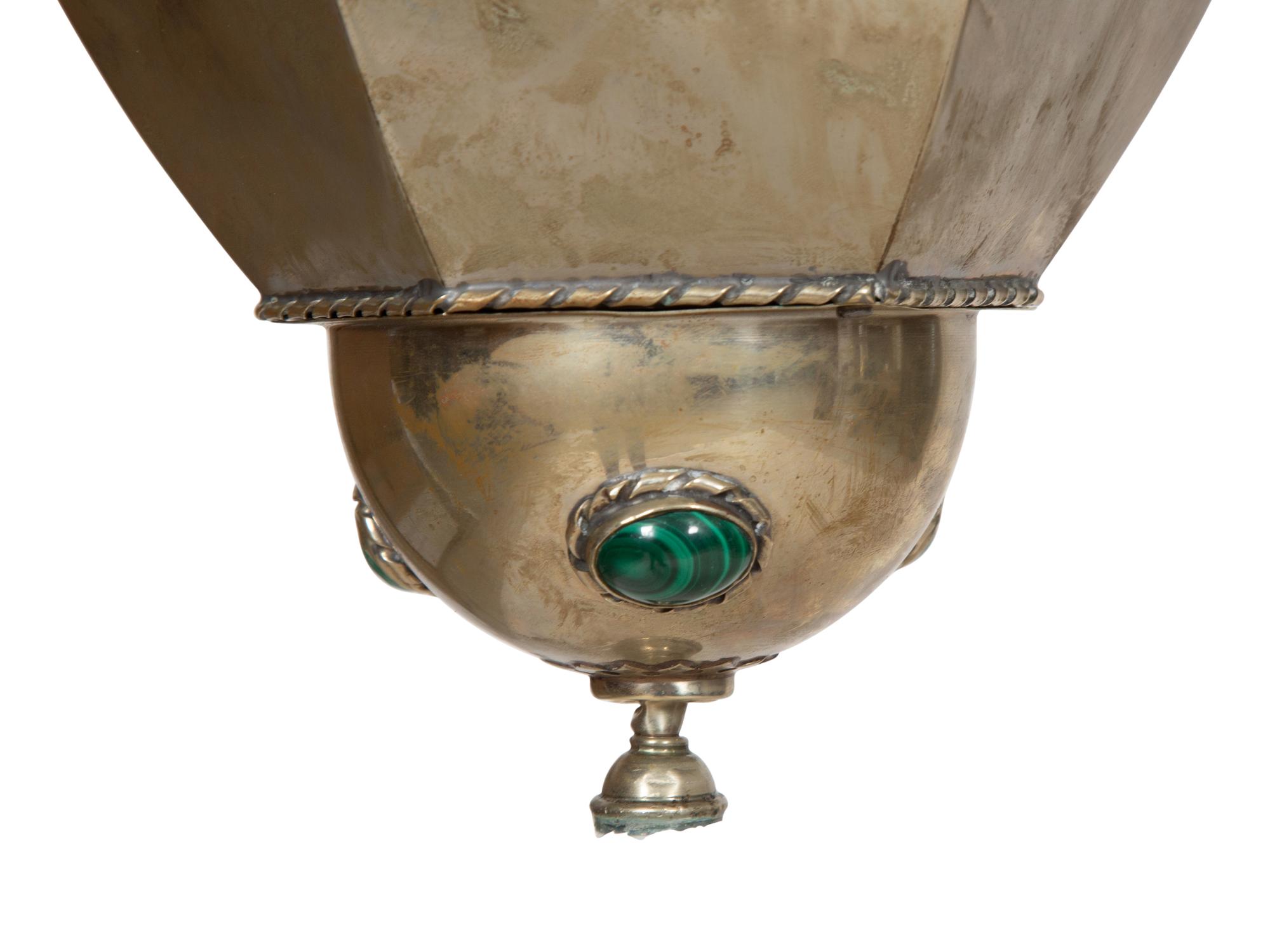 An Anthony Redmile Horn and Aluminum Six-Light Chandelier