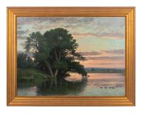 A Pond at Sunset