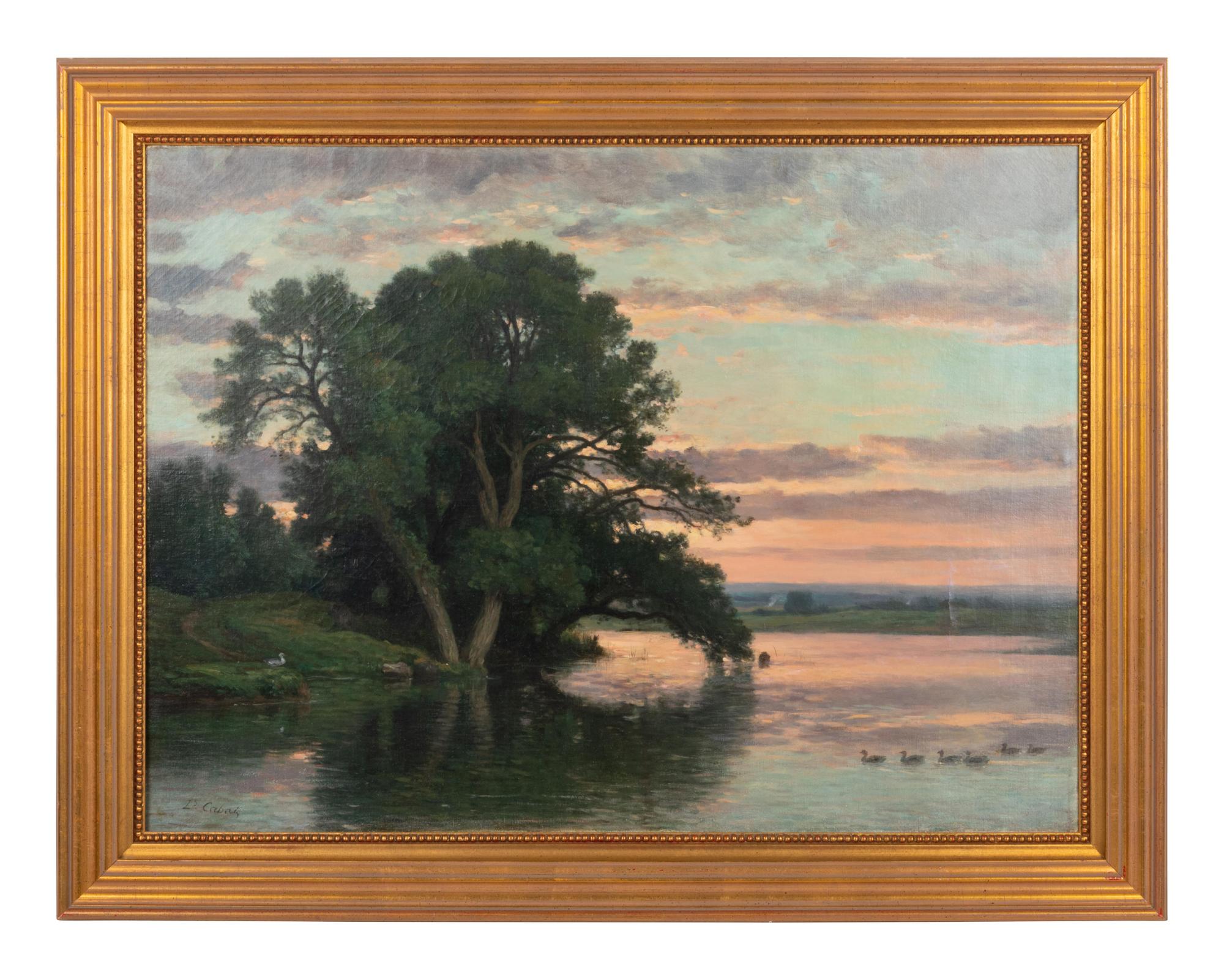 A Pond at Sunset