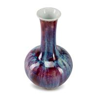 Five Chinese Flambé Glazed Porcelain Vases