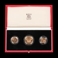 [GREAT BRITAIN] A 1986 Three-Coin Gold Proof Set