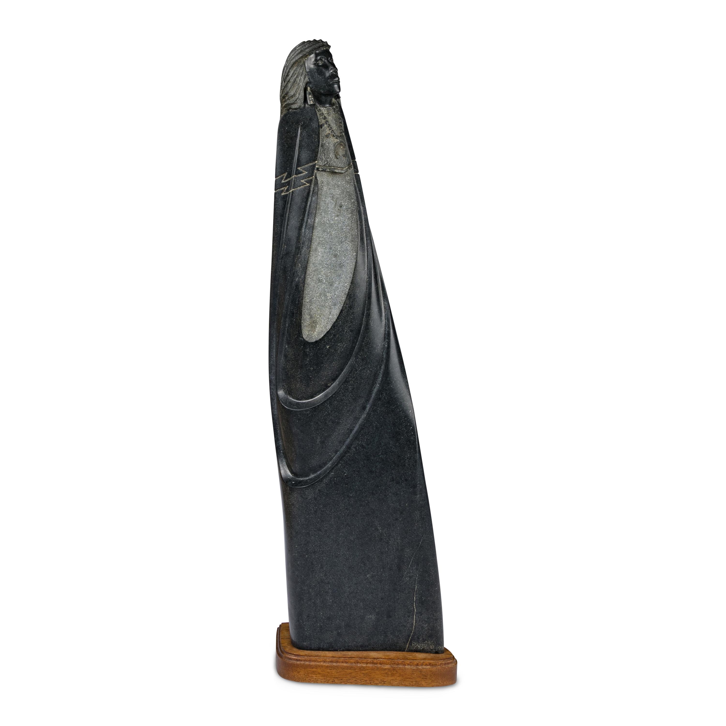 Stone Sculpture in Style of Larry Yazzie, 1989