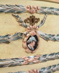An Italian Painted Serpentine Commode