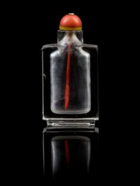 A Chinese Rock Crystal Snuff Bottle 19TH/20TH CENTURY Height 2 3/8 inches. — 19TH/20TH CENTURY