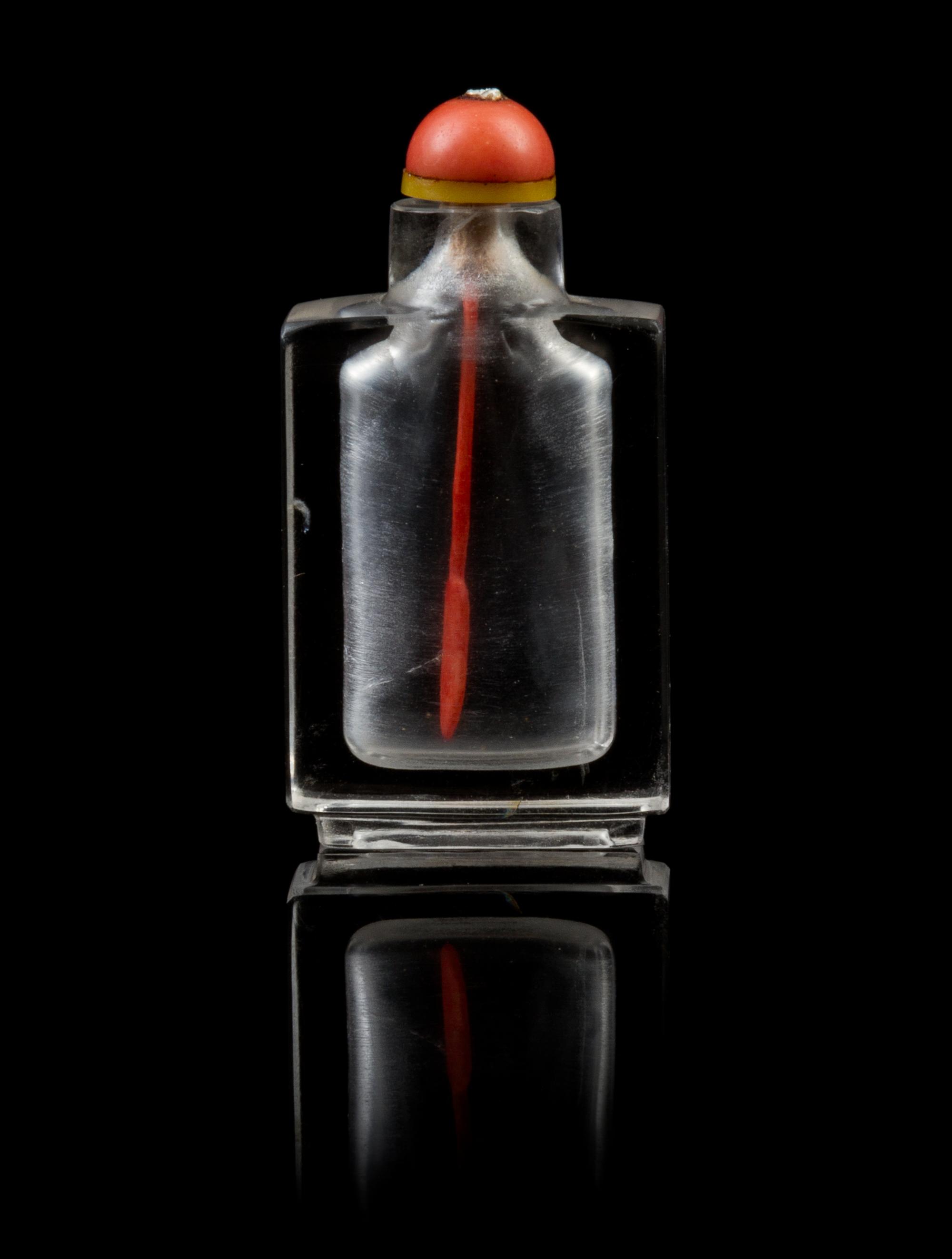 A Chinese Rock Crystal Snuff Bottle 19TH/20TH CENTURY Height 2 3/8 inches. — 19TH/20TH CENTURY