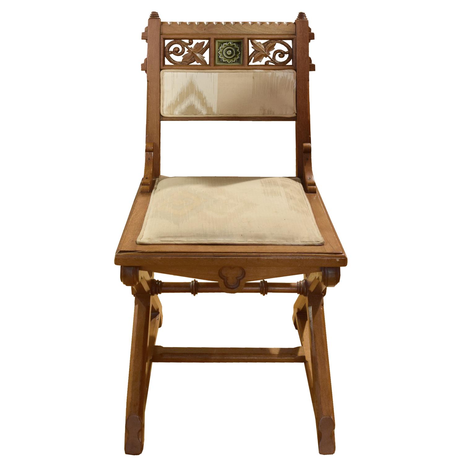A Set of Four Aesthetic Movement Chairs 18" W x 18.5" D x 35" H — England, 19th Century