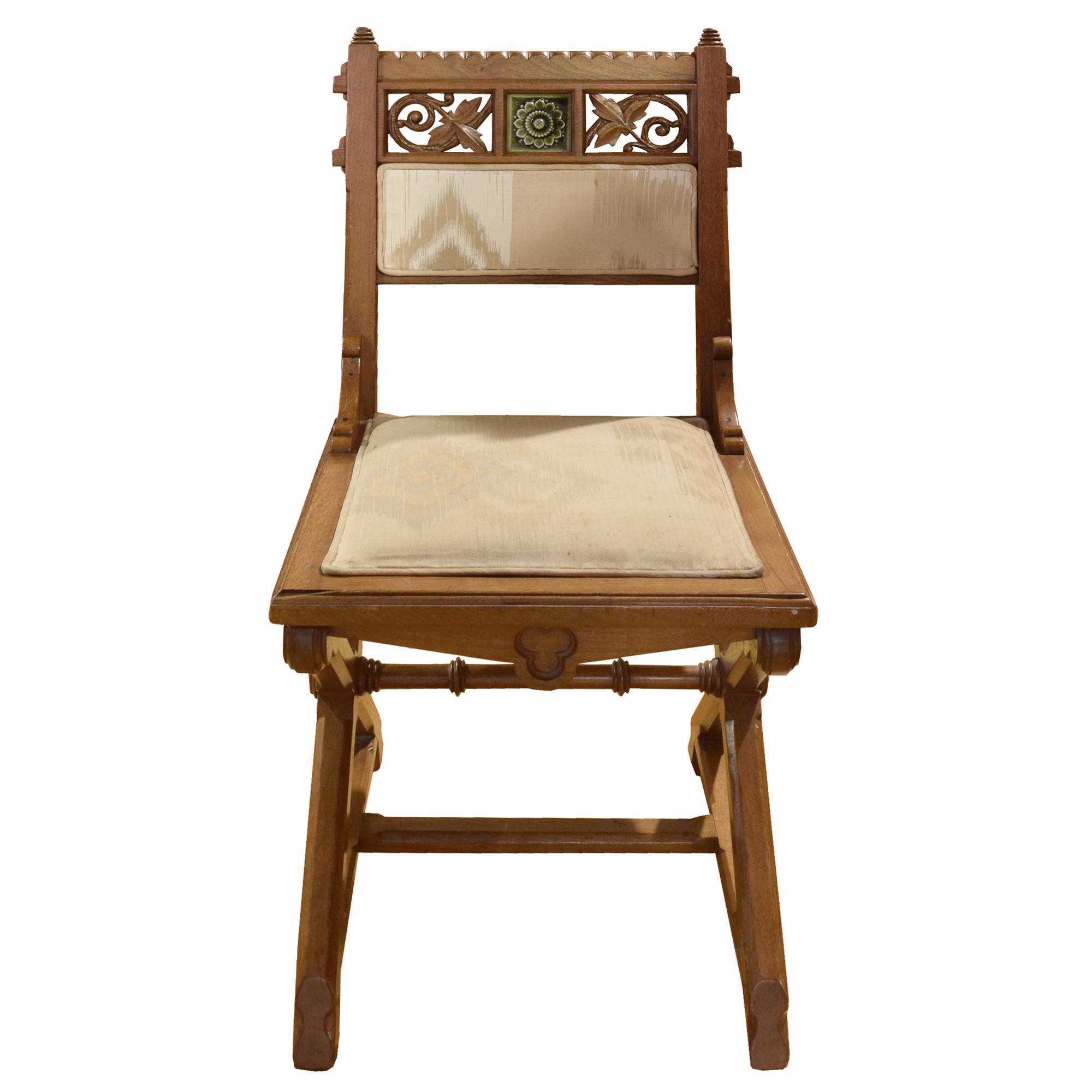 A Set of Four Aesthetic Movement Chairs 18" W x 18.5" D x 35" H — England, 19th Century