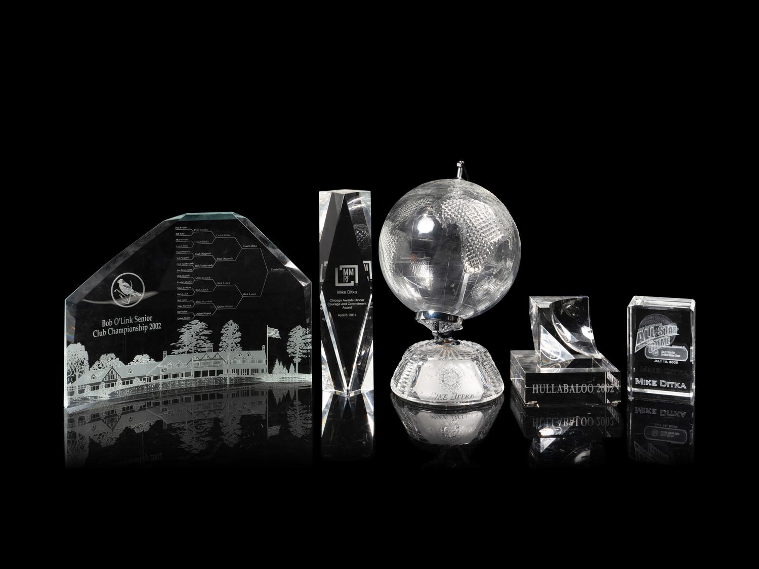 A Large Group of 20 Awards Presented to Mike Ditka Formerly Displayed in Ditka's Chicago Home