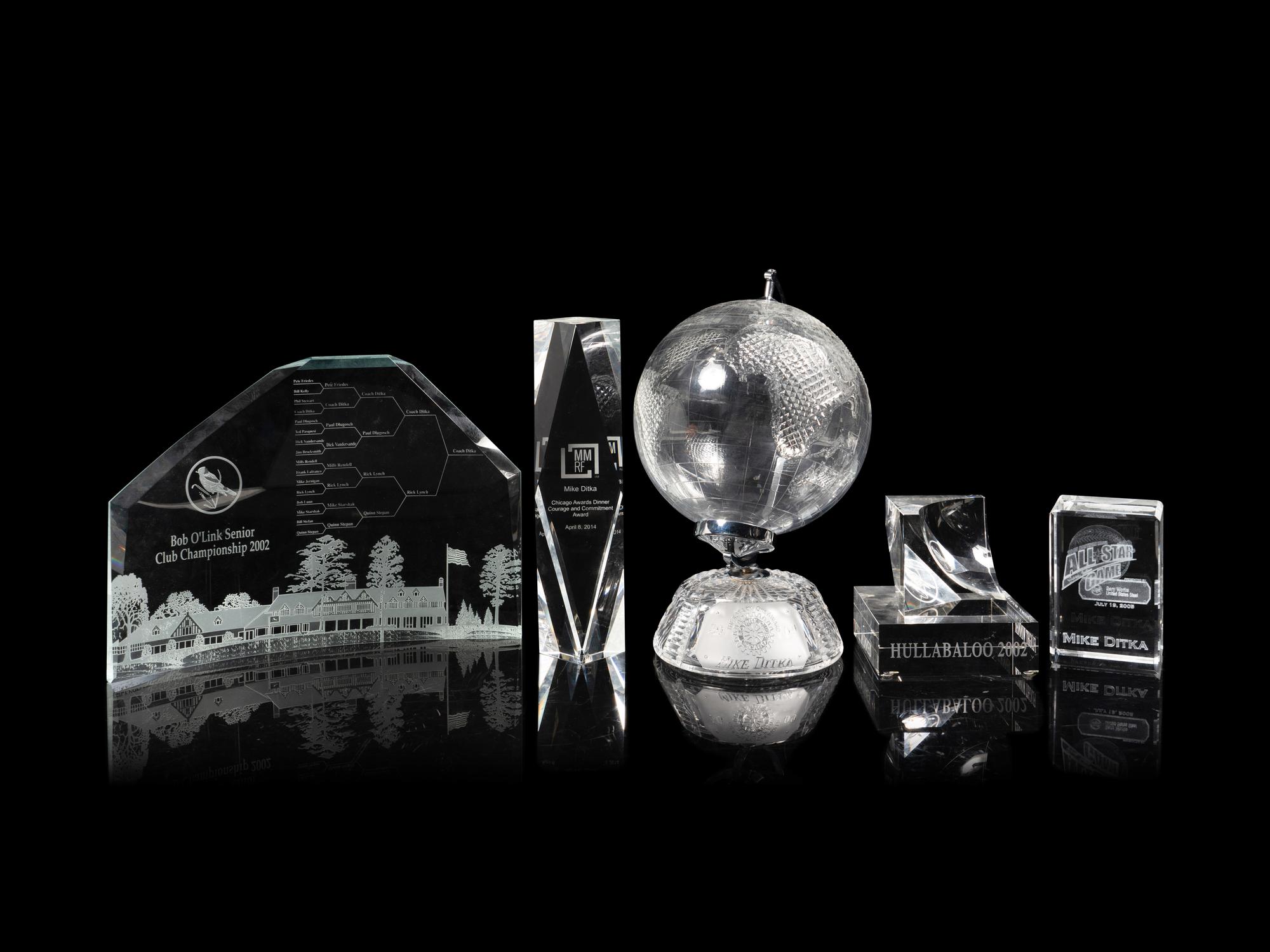 A Large Group of 20 Awards Presented to Mike Ditka Formerly Displayed in Ditka's Chicago Home