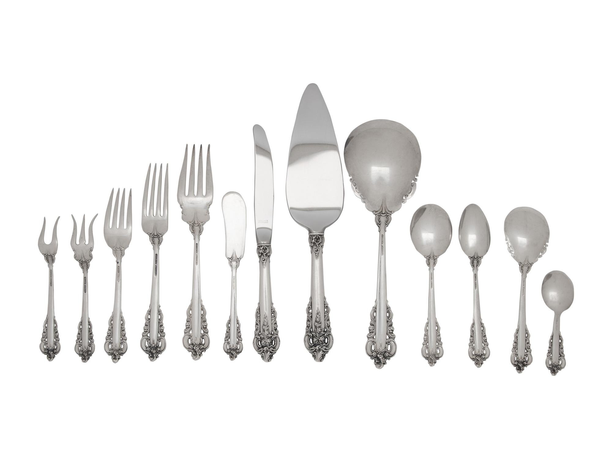 An American Silver Flatware Service
