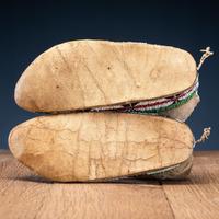 Northern Plains Beaded Hide Moccasins