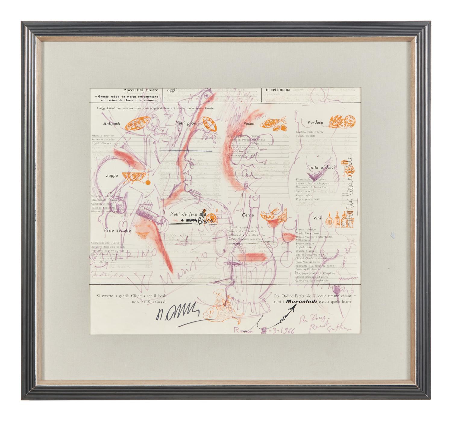Menu (Varii Disegni), 1966