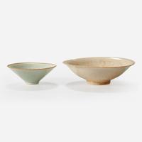 A Vietnamese incised “Peony” bowl, and an incised celadon-glazed “Boys” bowl The first bowl Ly-Tran dynasty 11th-13th century