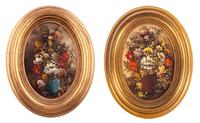 Floral Still Life (pair of works)