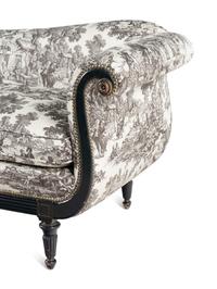 A Regency Style Green Painted Sofa