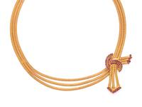 ROSE GOLD AND PINK SAPPHIRE NECKLACE