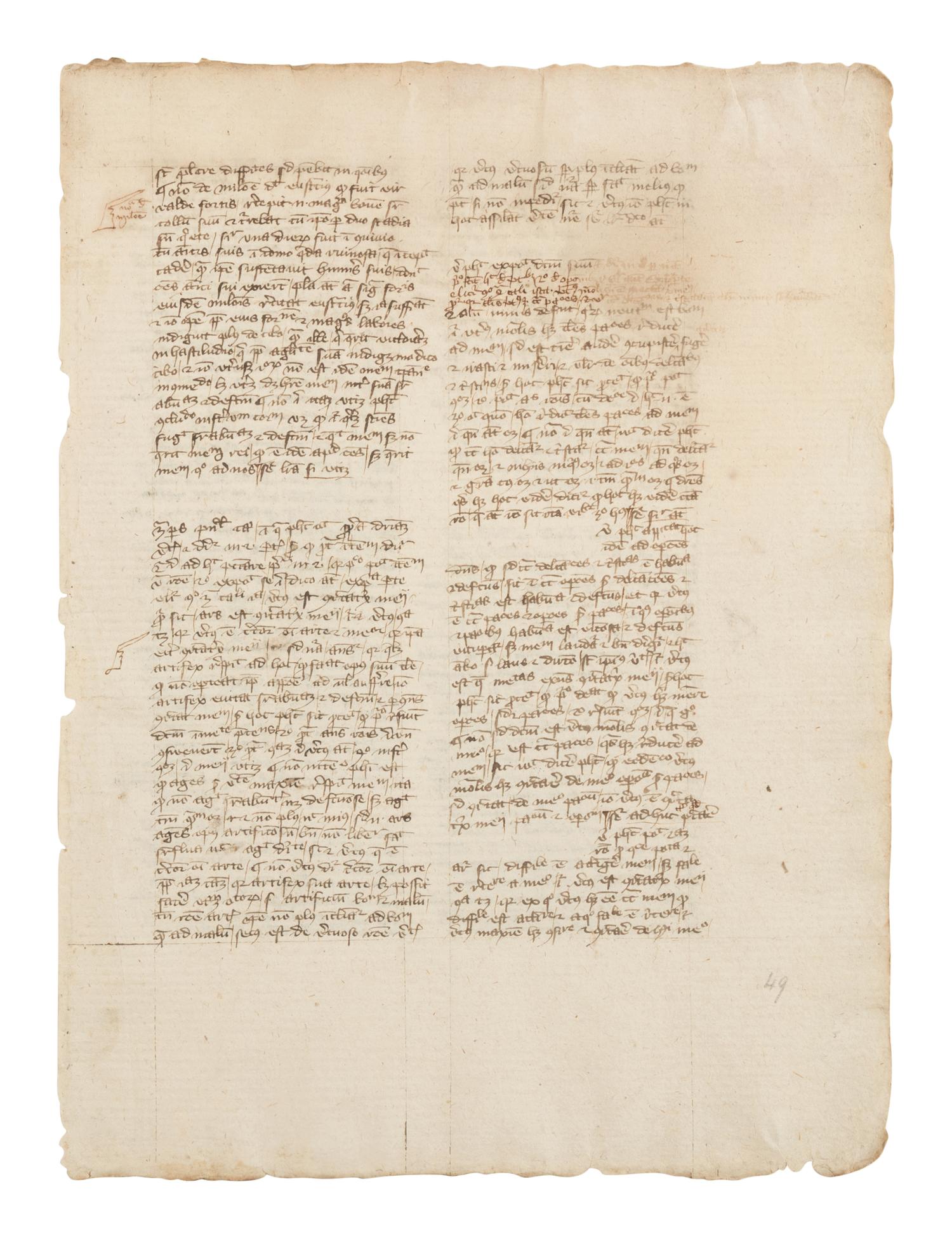 [LEAF BOOK]. [EGE, Otto F. (1888-1951), editor]. Original Leaves from Famous Books, Eight Centuries 1240 A.D.-1923 A.D. 13th-20th centuries . Cleveland: Otto F. Ege, ca 1923.