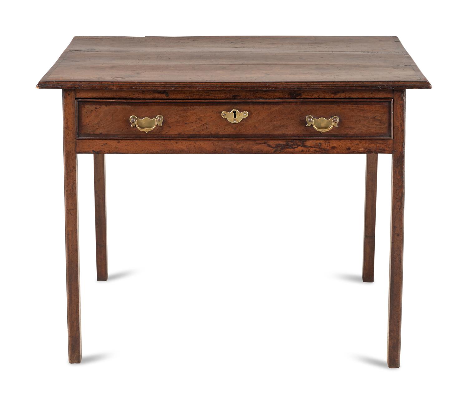 A George III Mahogany Single-Drawer Table