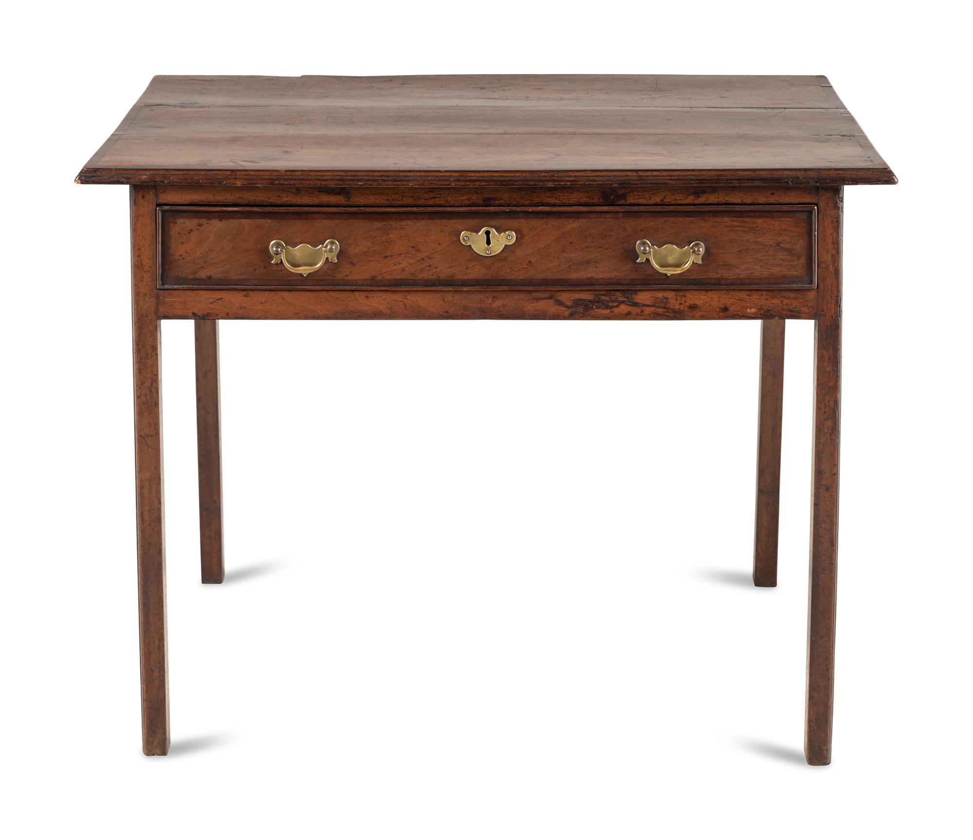 A George III Mahogany Single-Drawer Table